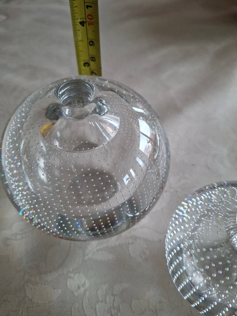 Vintage spijkerbol vaasjes 2 x, Ophalen of Verzenden