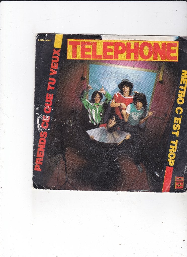 7" Single Telephone - Metro (C'est trop), Ophalen of Verzenden, Gebruikt, 7 inch, Pop