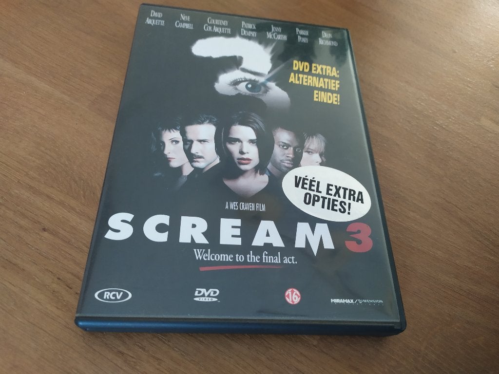 Scream 3, Alle leeftijden, Ophalen of Verzenden, Zo goed als nieuw, Slasher