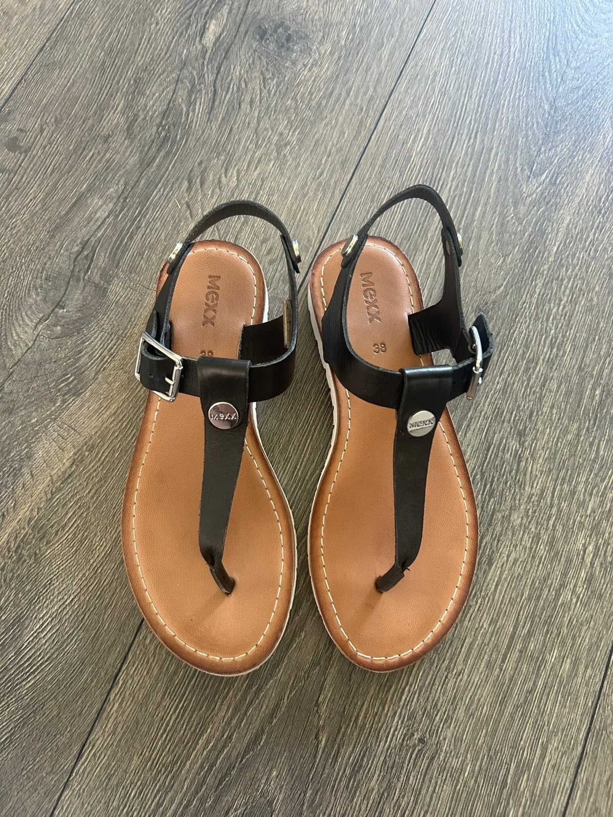 Dames sandalen, Zwart, Zo goed als nieuw, Sandalen of Muiltjes, Ophalen of Verzenden