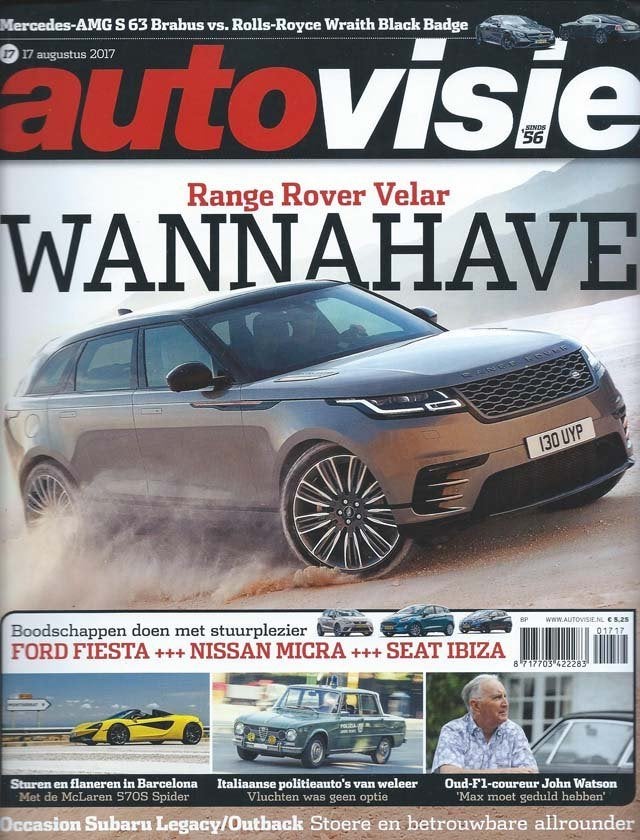 Autovisie 17 2017 : Porsche Panamera Sport - Mercedes Benz S, Ophalen of Verzenden, Gelezen, Algemeen