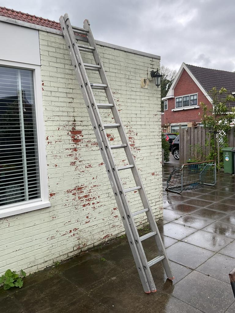 Krausse ladder 7 meter, Ophalen, Zo goed als nieuw, 4 meter of meer