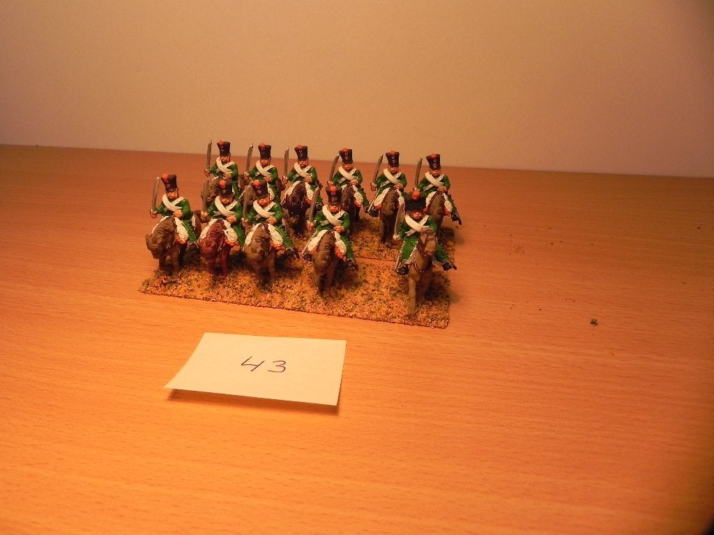 Slag bij Waterloo,chasseurs Frankrijk(43)Minifigs, 25mm, tin, Ophalen of Verzenden, Nieuw, 1:35 tot 1:50, Figuur of Figuren
