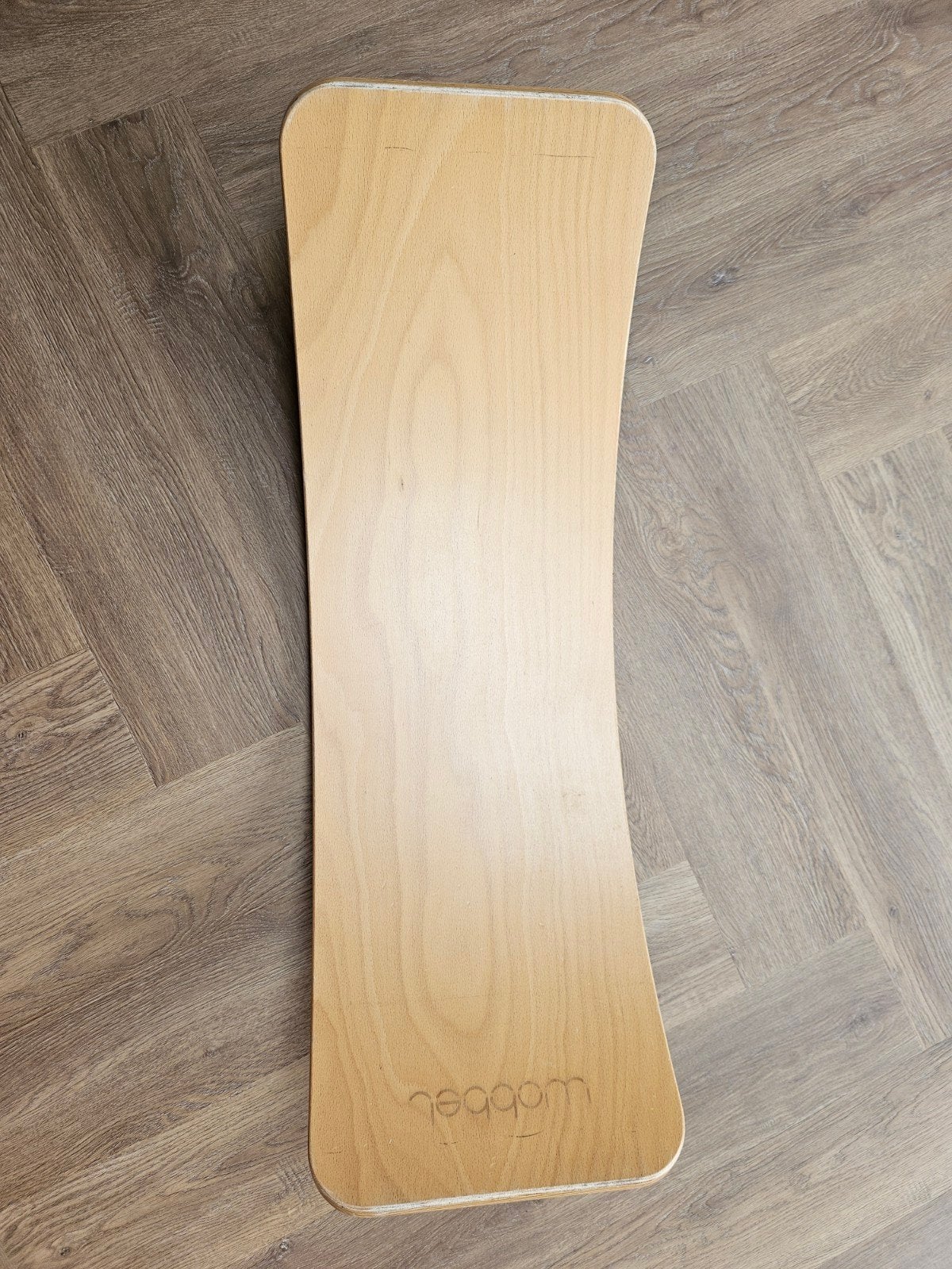 Wobbel Original balansbord met blauw vilt, Ophalen, Jongen of Meisje