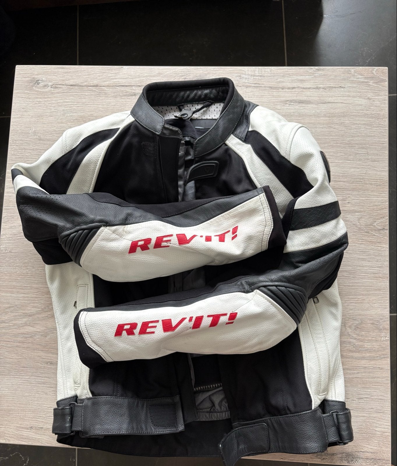 REV'IT! Dames Motorjas Maat 42 - Leer - Hydratex Voering, Ophalen of Verzenden, Tweedehands, Dames, Jas | leer