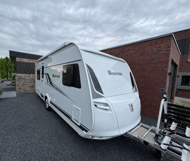 Tabbert Booster 490 TD Rossini 2020 met Levelsysteem, Caravans en Kamperen, Vast bed, Kachel, Rondzit, Tabbert