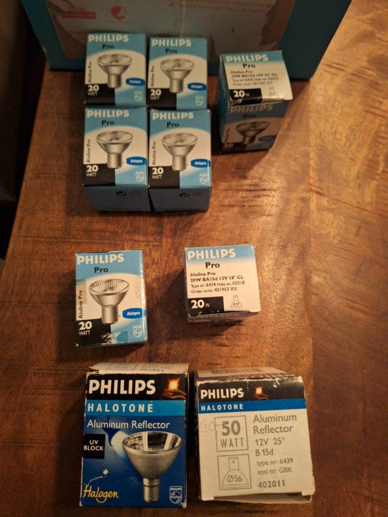 Philips Aluline halogeen spots met bajonet b15d / ba15d, Halogeen, Nieuw, Ophalen of Verzenden, Philips