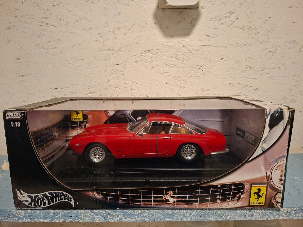Ferrari 250GT Berlinetta Lusso 1:18 Nieuw plus 2 losse autos, Ophalen of Verzenden, Nieuw, Auto, Hot Wheels