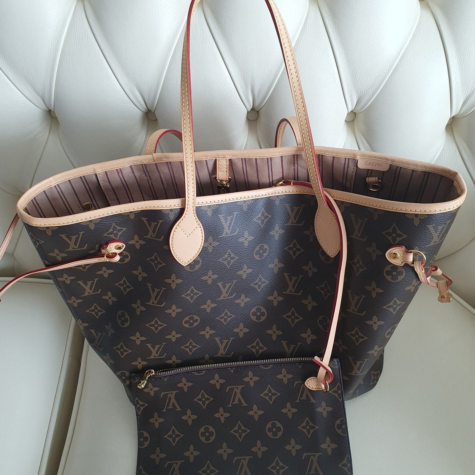 Mooie Neverfull tas, Ophalen of Verzenden, Zo goed als nieuw, Handtas