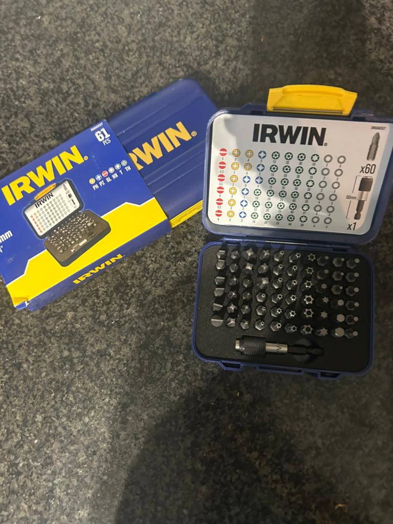 Irwin bit set 2stuks 30€, Ophalen, Zo goed als nieuw