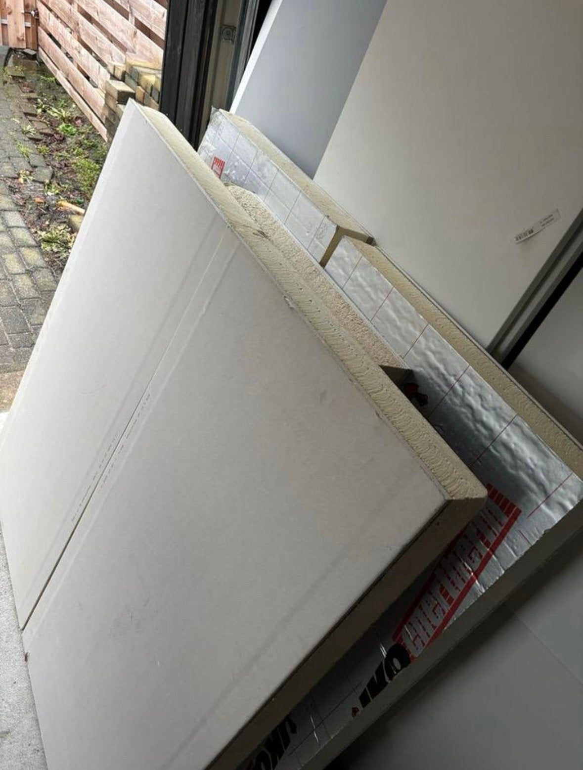 80mm PIR platen + 12mm AK gips isolatie, Doe-het-zelf en Verbouw, Isolatie en Afdichting, Dakisolatie, Ophalen of Verzenden, Zo goed als nieuw