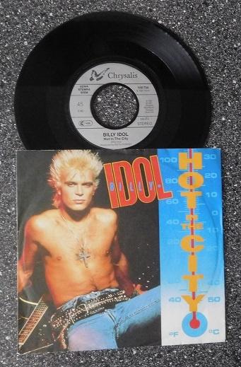 Billy Idol -hot in the city (vanaf € 2,00), Cd's en Dvd's, Vinyl Singles, Zo goed als nieuw, Single, Pop, 7 inch, Ophalen of Verzenden