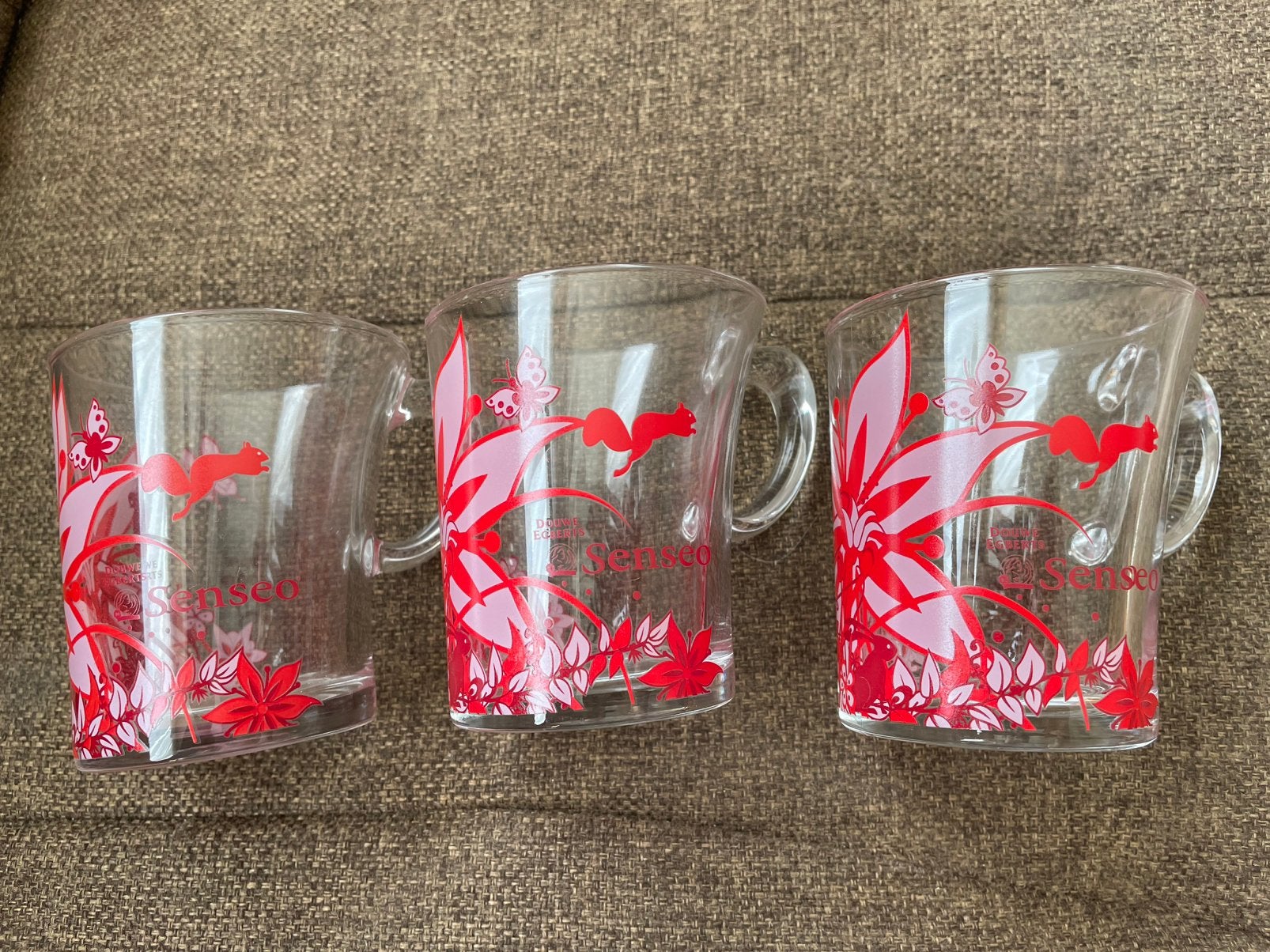 3 Senseo Glazen Mokken Nieuw., Overige merken, Verzenden, Nieuw, Glas