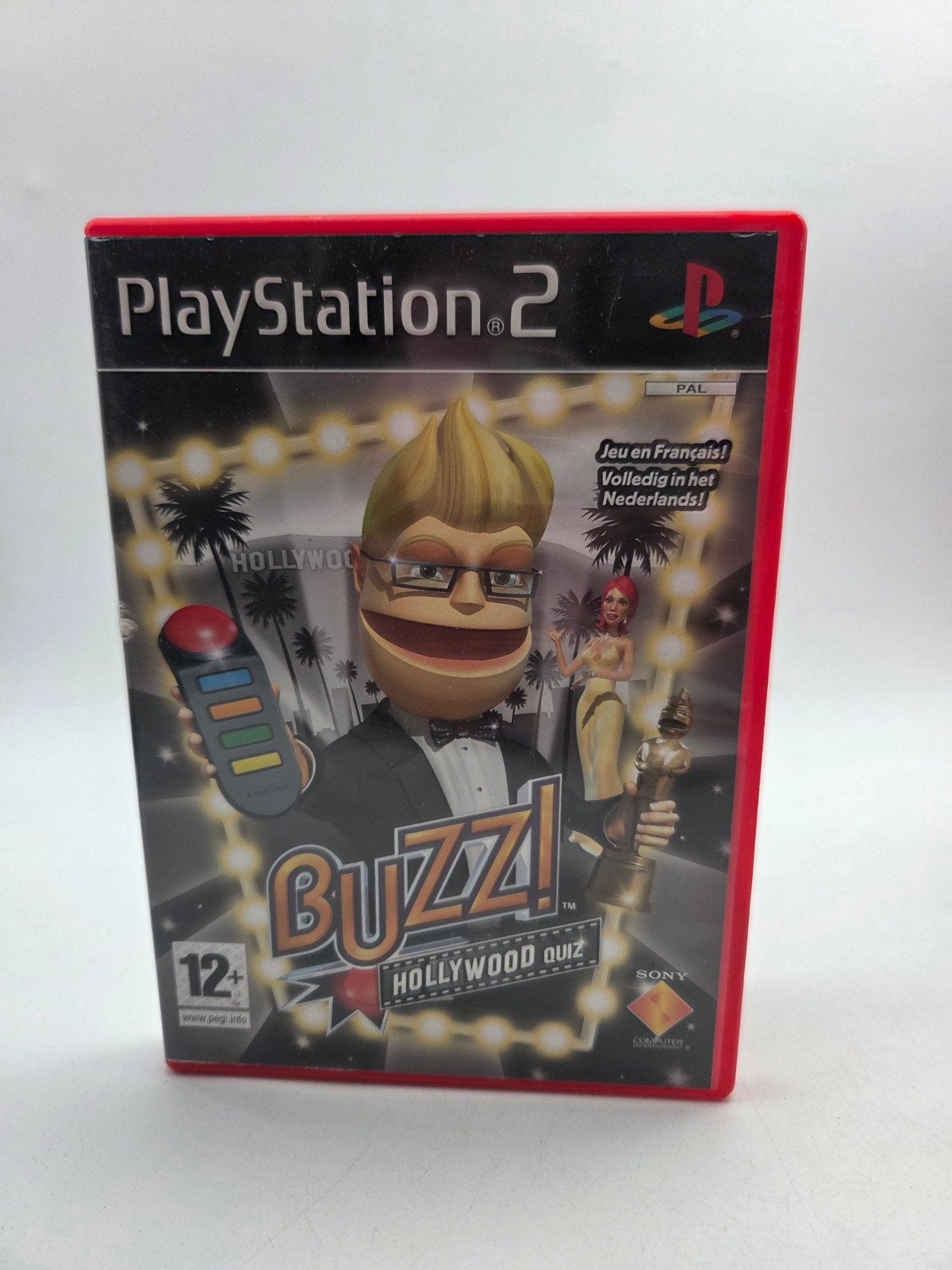 Buzz! Hollywood Quiz - PlayStation 2 (PS2), Gebruikt, Overige genres, Eén computer, Ophalen of Verzenden