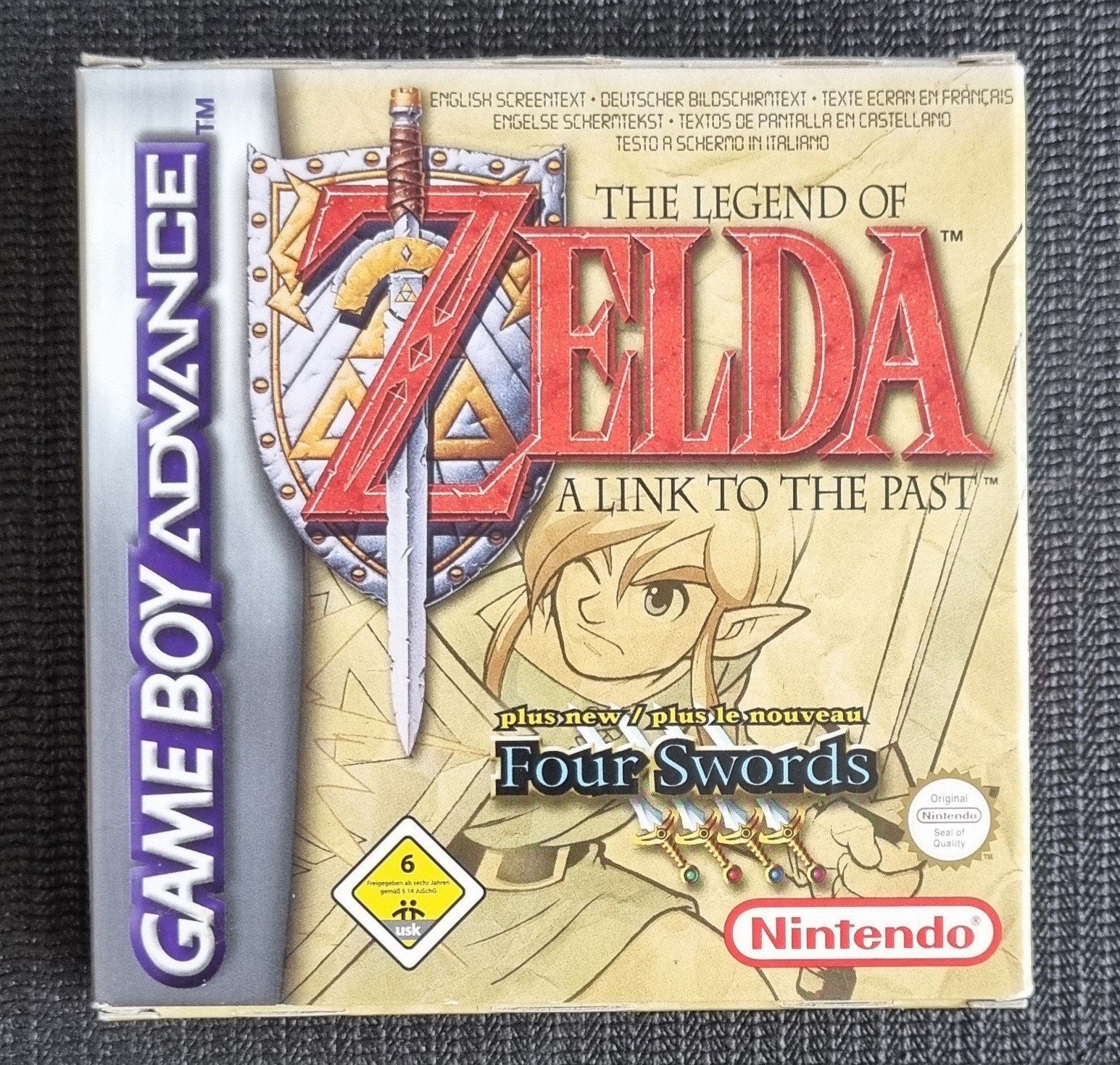 The Legend of Zelda: A Link to the Past + Four Swords GBA, 3 spelers of meer, Ophalen of Verzenden, Zo goed als nieuw, Avontuur en Actie