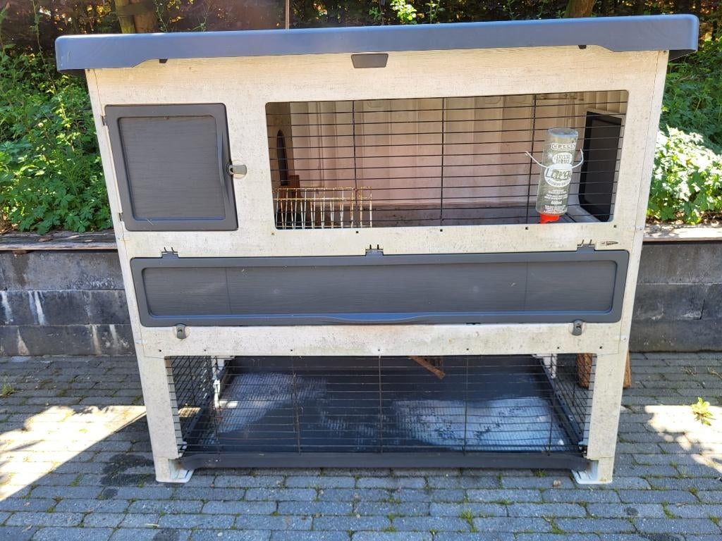 Ferplast Grand Lodge 140 plus - Konijnenhok, Dieren en Toebehoren, Knaagdieren en Konijnen | Hokken en Kooien, Ophalen, 110 cm of meer
