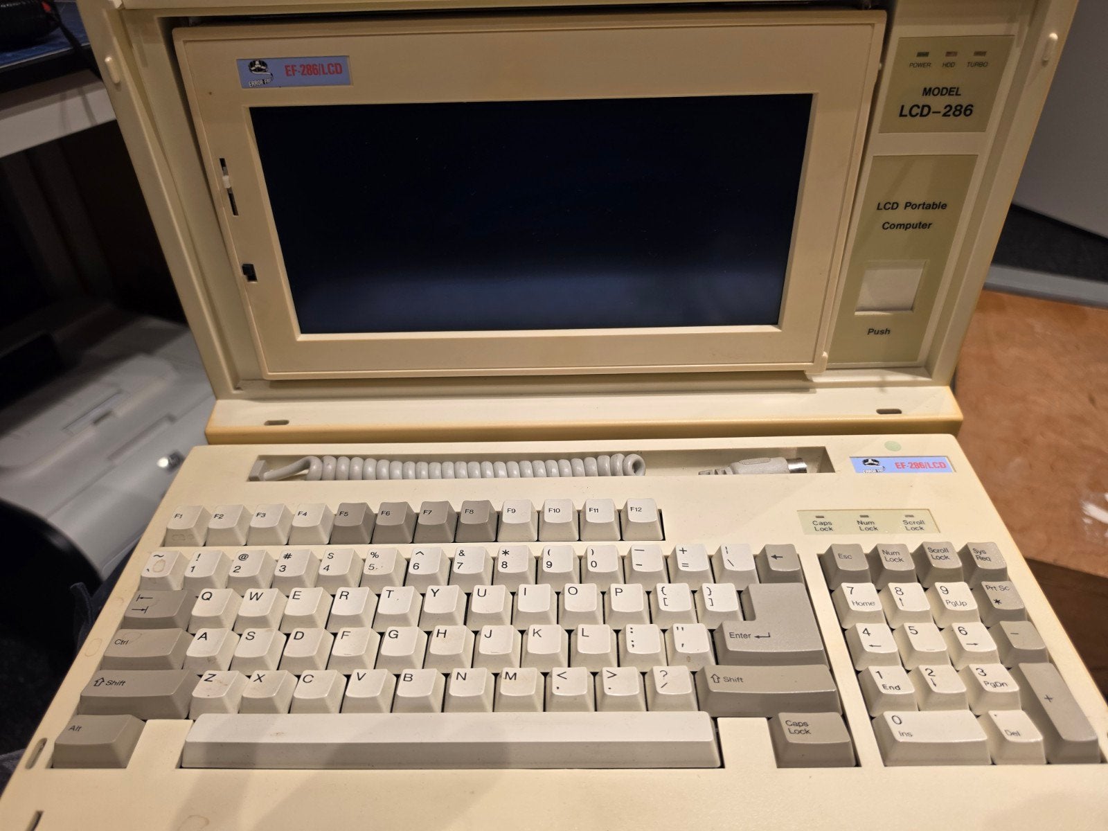 Vintage 286 LCD Draagbare Computer, Computers en Software, Ophalen of Verzenden, Tandon