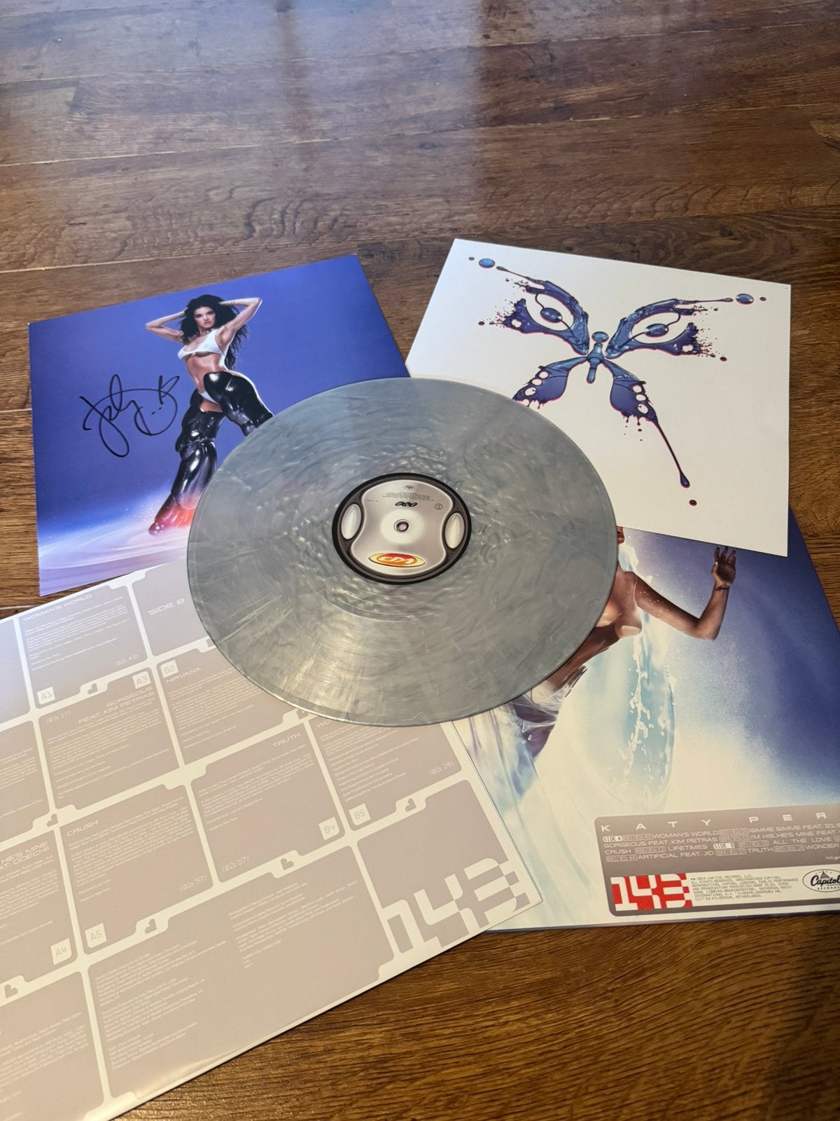 Katy Perry signed lp, Colored vinyl, Verzenden, Zo goed als nieuw