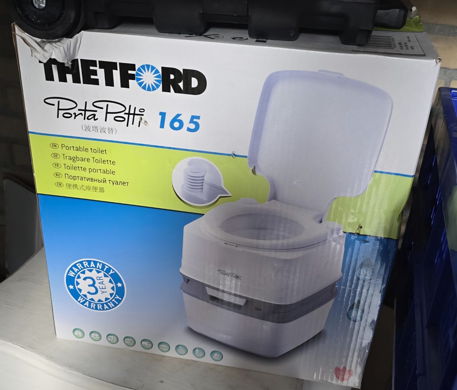 NieuwDraagbaar toilet Porta Potti 165 Draagbaar Toilet Nieuw, Ophalen of Verzenden, Nieuw