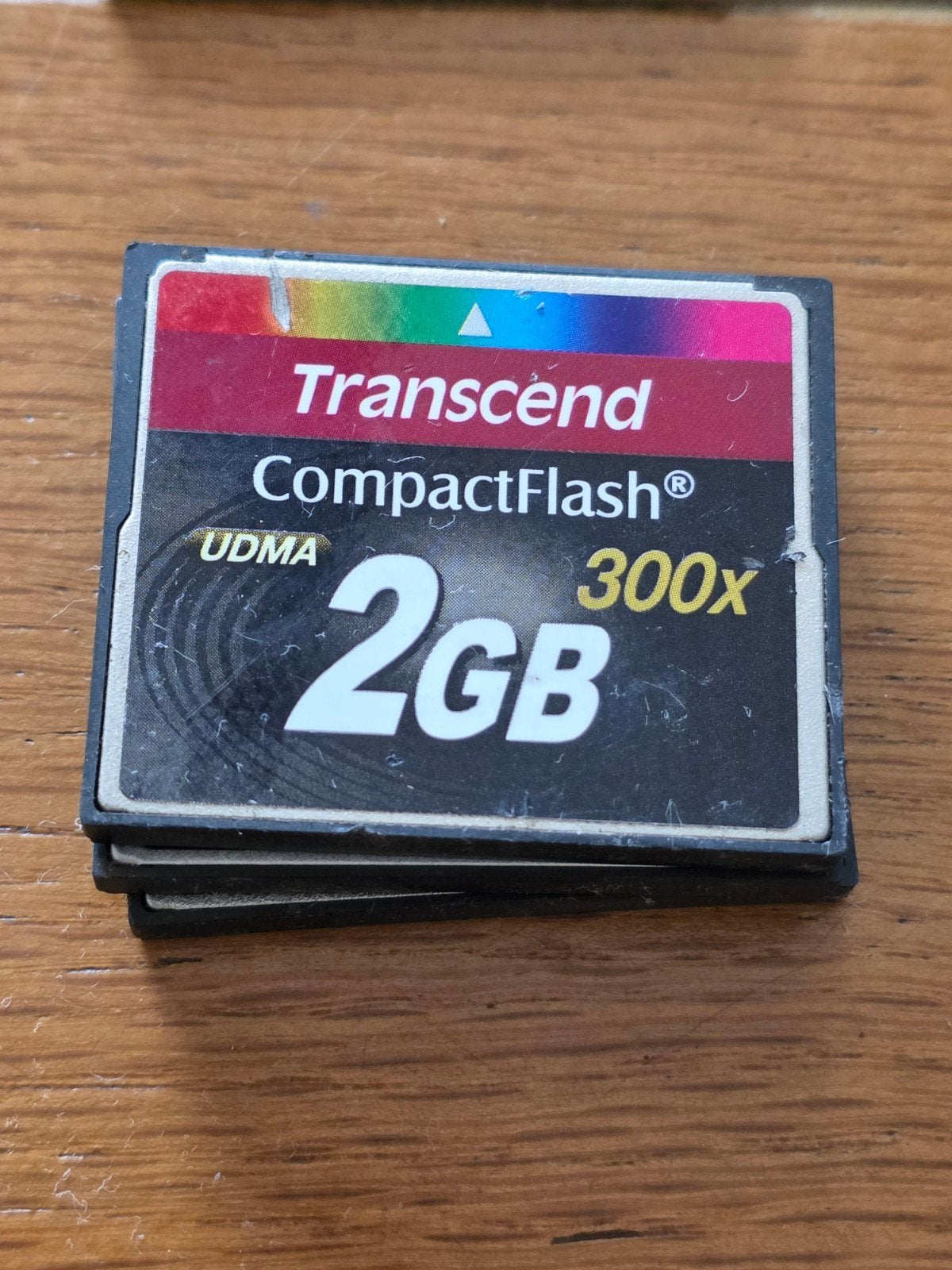 Transcend CompactFlash 2GB 300x UDMA geheugenkaart, Gebruikt, Ophalen of Verzenden, Transcend, 2 GB