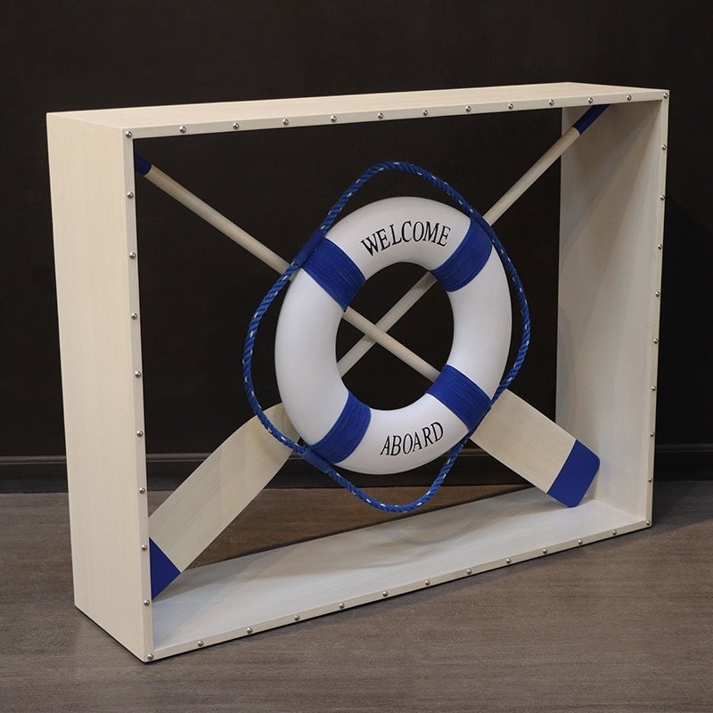 Nautical Console – Reddingsboei Hoogte 94 cm, Ophalen, HorecaBeelden, Overige typen, Nieuw