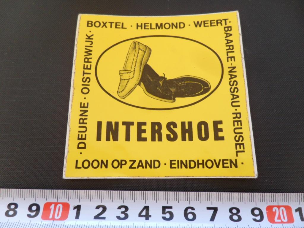 sticker INTERSHOE EHV Boxtel Helmond Weert Reusel Deurne, Ophalen, Zo goed als nieuw
