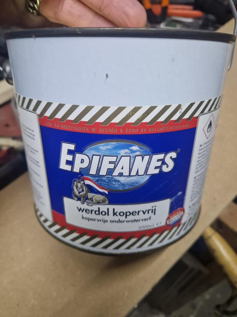 3 blik Epifanes Werdol kopervrije  anti-fouling, Ophalen of Verzenden, Nieuw, Verven