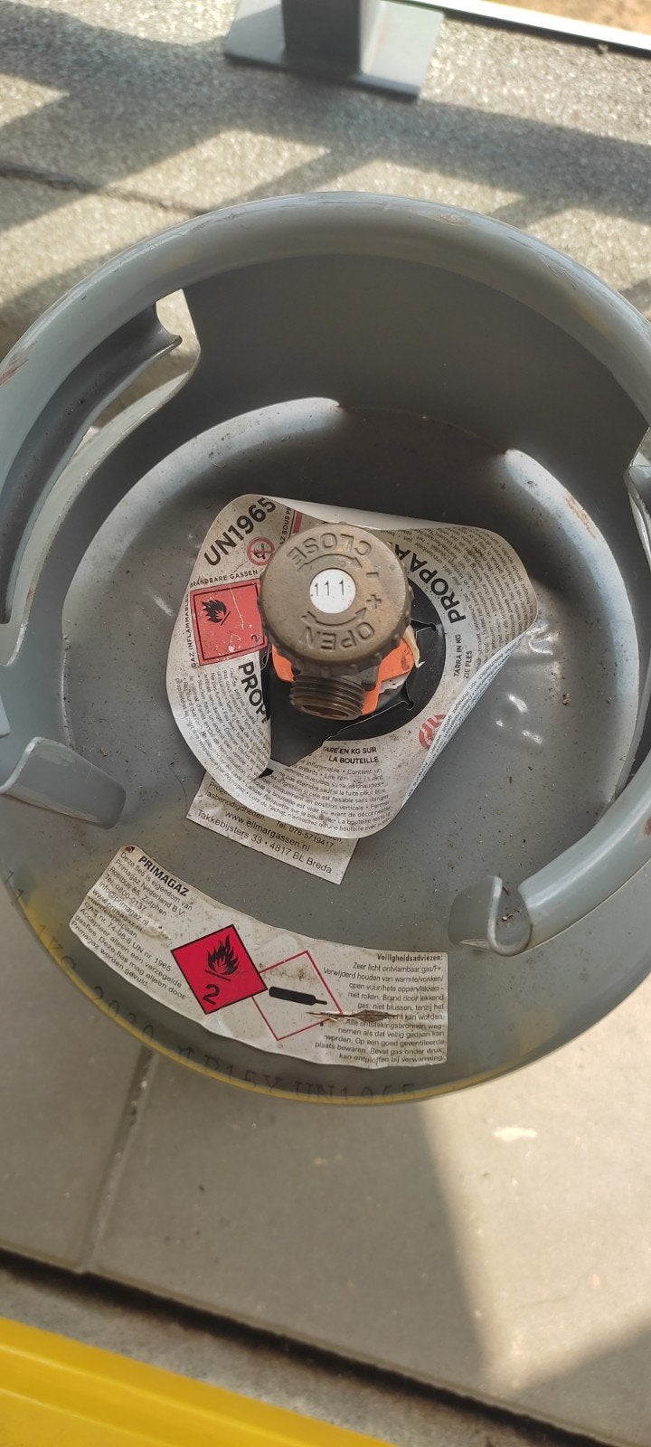 PRIMAGAZ  tank.  keur is t/m 2030., Ophalen, Zo goed als nieuw, PrimaGaz