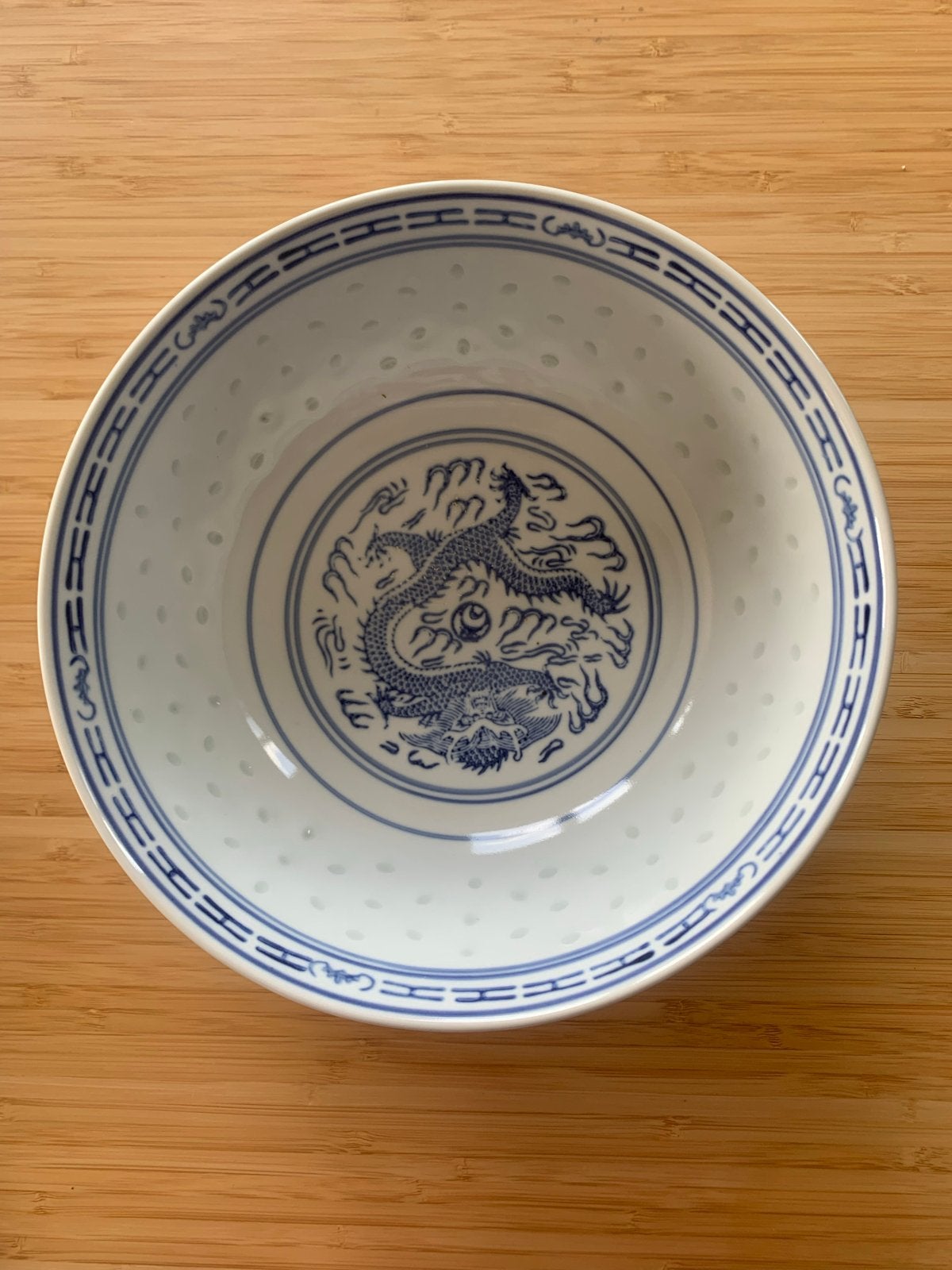 Set van 3 Chinese rijstkommen met drakenmotief, Antiek en Kunst, Ophalen