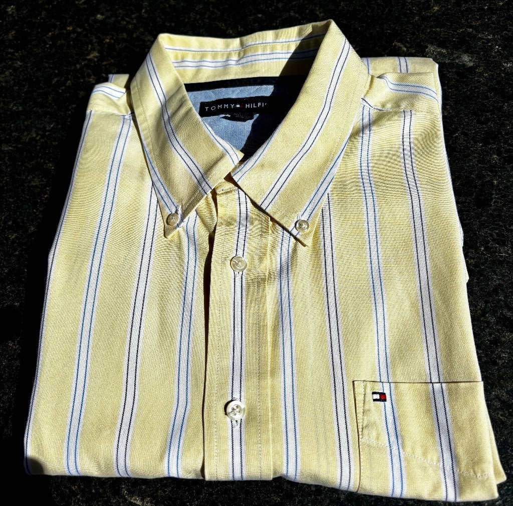 Tommy Hilfiger herenoverhemd, lange mouw, zo goed als nieuw, Meerkleurig, Tommy Hilfiger, Ophalen of Verzenden, Zo goed als nieuw