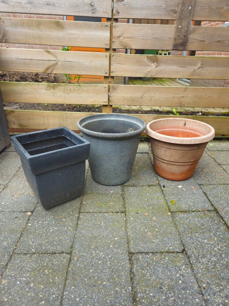Tuin Bloempotten, Tuin en Terras, Bloembakken en Plantenbakken, Kunststof, Minder dan 30 cm, Rond, Ophalen of Verzenden
