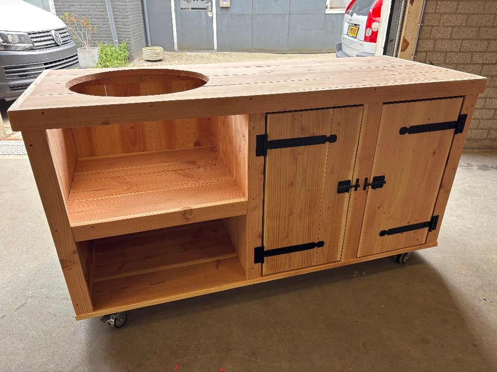 Unieke kwaliteit buitenkeuken, BBQ meubel elke maat en vorm, Ophalen, Nieuw, Houtskool