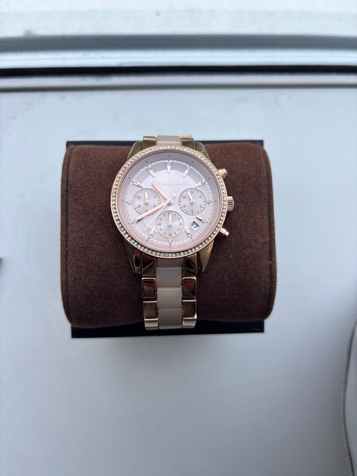 Michael Kors horloge - Nieuw (incl. doos & aankoopbon), Staal, Polshorloge, Nieuw, Met strass