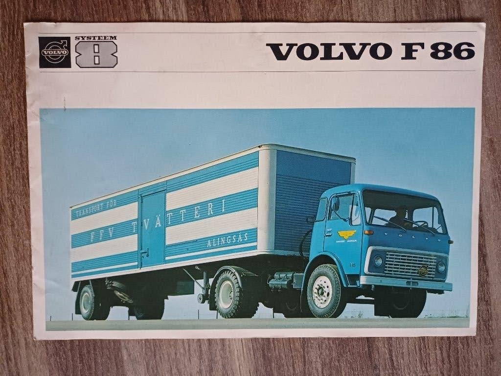 Volvo F86 brochure uit 1966, Verzenden, Gelezen, Volvo