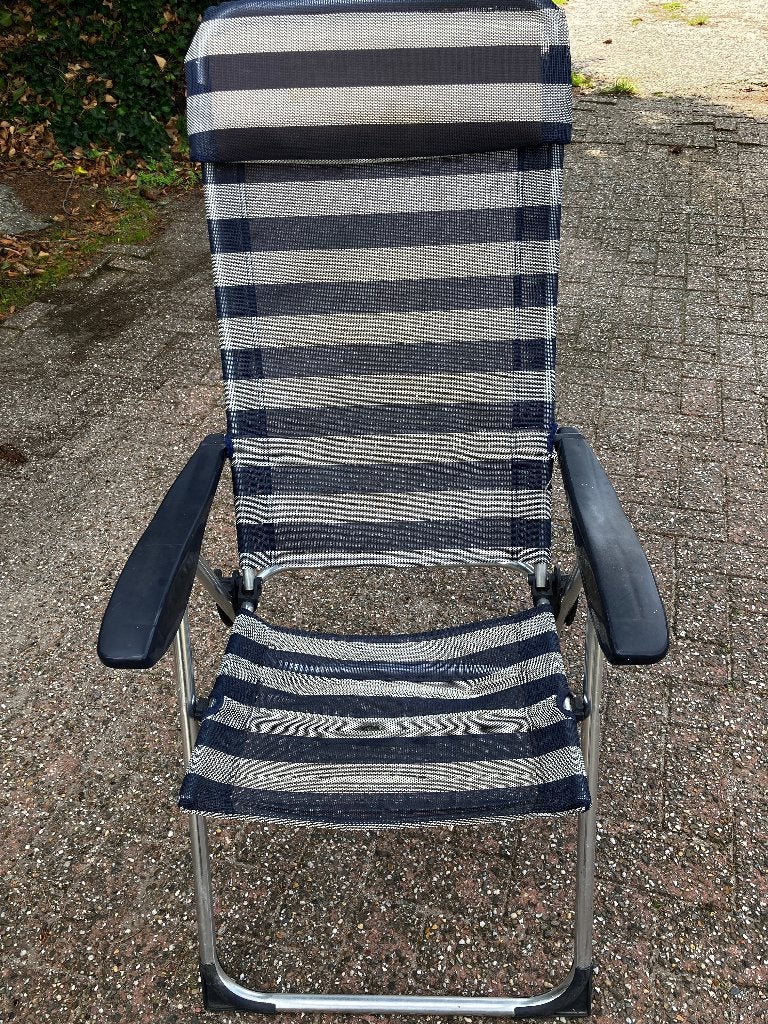 tuinstoel, Ophalen, Gebruikt, Aluminium, Inklapbaar