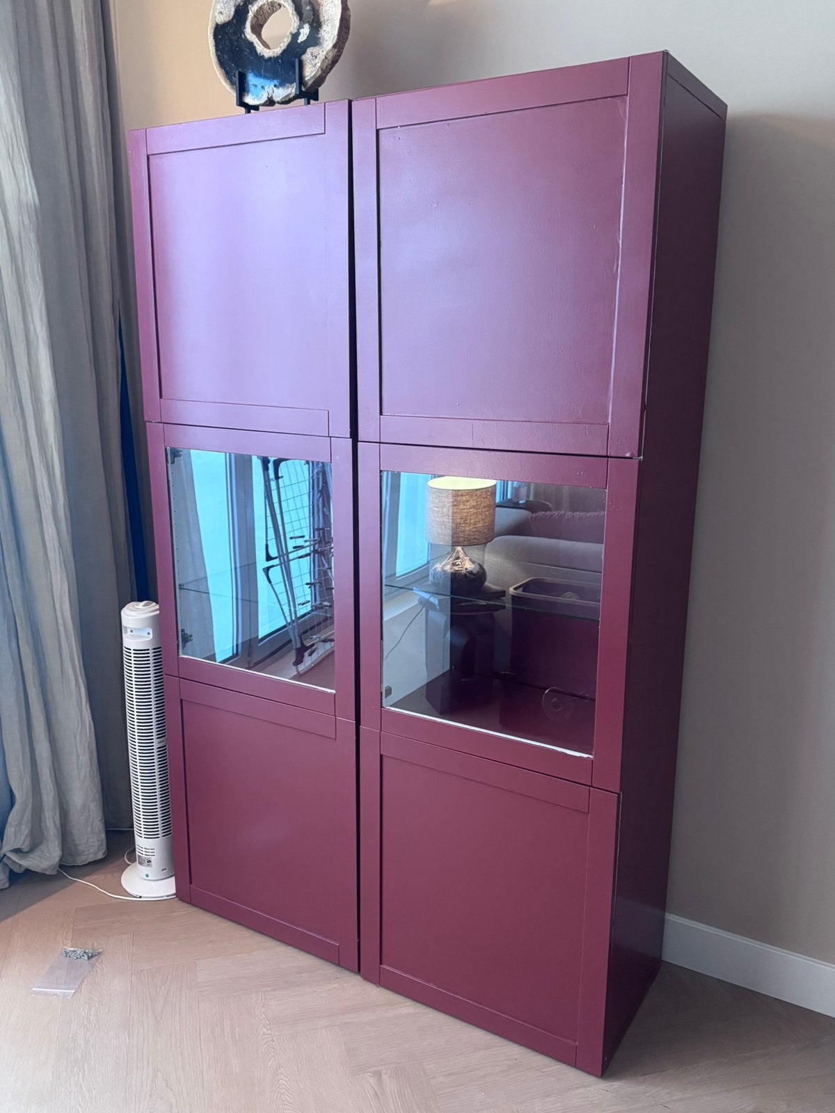 GRATIS Ikea servieskast geschilderd, Ophalen, Gebruikt, 100 tot 150 cm, 150 tot 200 cm