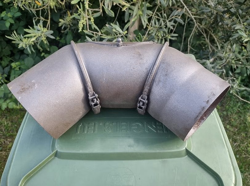 Stalen Y-stuk / Rookgasverdeelstuk Ø120 mm verstelbare, Doe-het-zelf en Verbouw, Afvoer, Gebruikt, Ophalen of Verzenden, Minder dan 2 meter