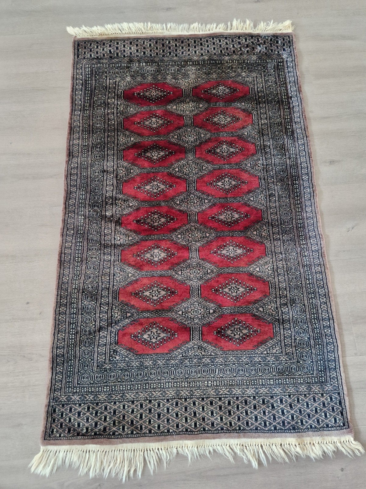 Perzisch tapijt 150x90 (zijden), Ophalen, Gebruikt, Rechthoekig, 150 tot 200 cm