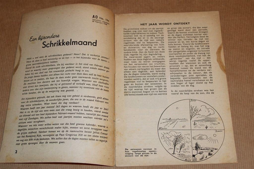 Vintage Boekje over de Schrikkeldag [1948], Ophalen of Verzenden, Gelezen