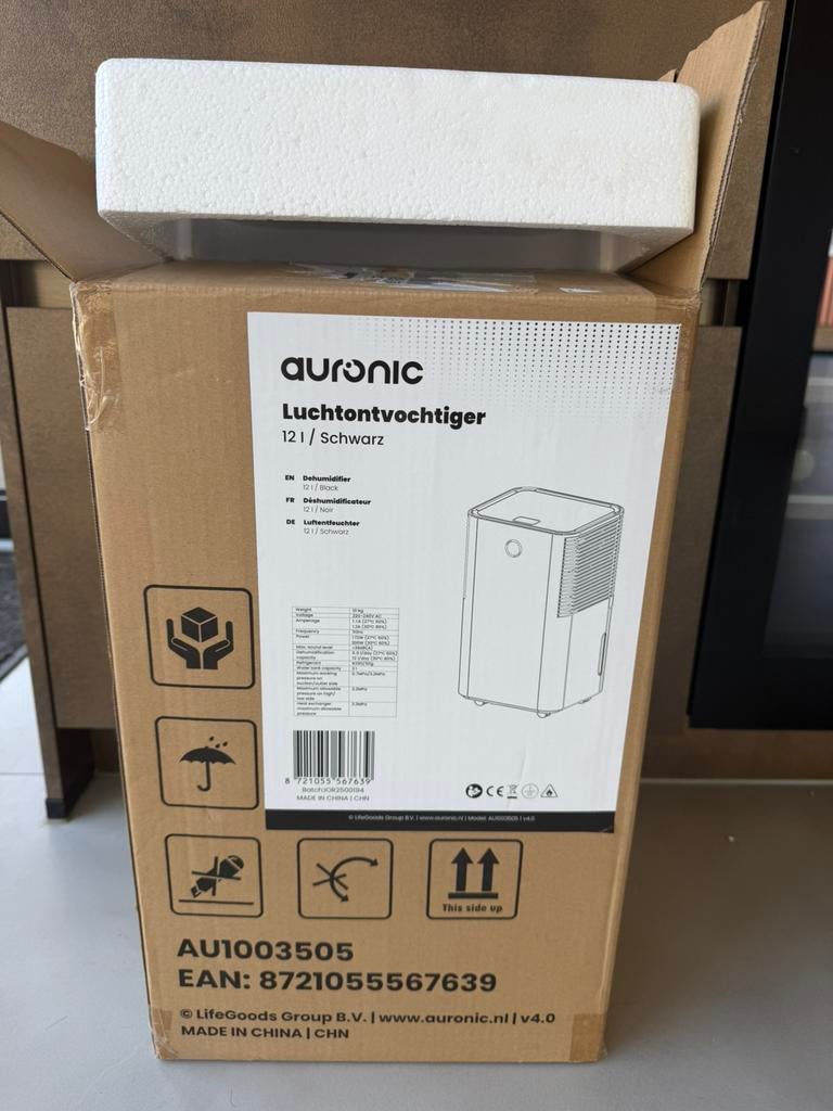 Luchtontvochtiger 12L NIEUW, Ophalen of Verzenden, Nieuw, Luchtontvochter