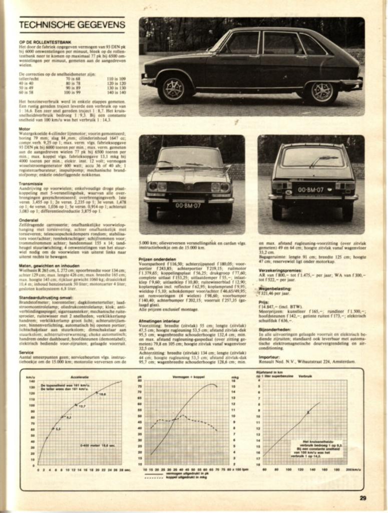 Autovisie test Renault 16 TX Mei 1974, Ophalen of Verzenden, Gelezen, Renault