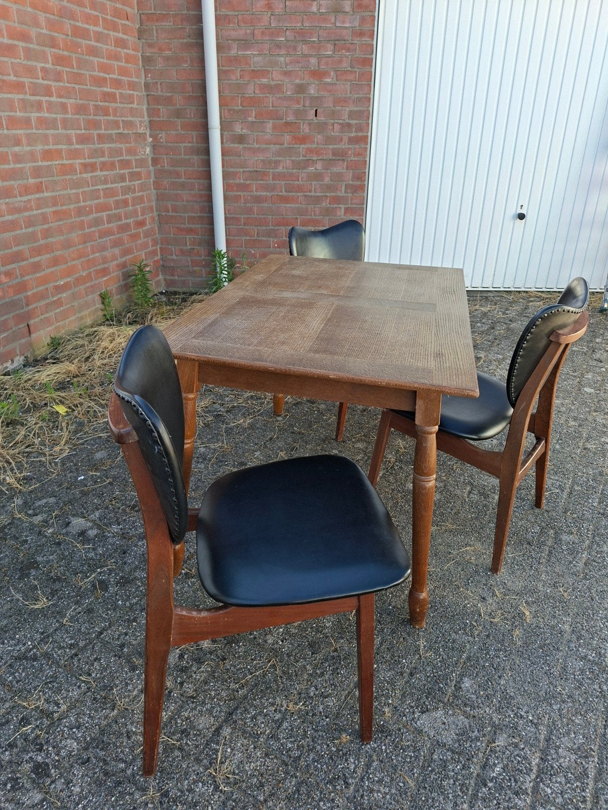 Vintage/jaren 50/60 eethoek, Antiek en Kunst, Antiek | Meubels | Tafels, Ophalen