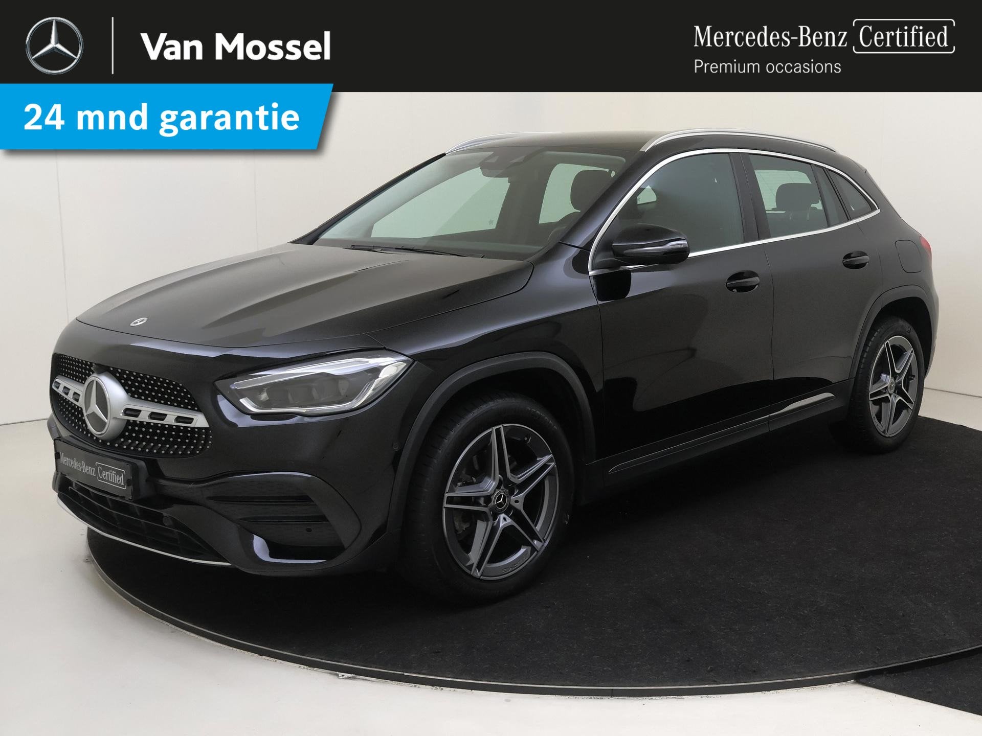 Mercedes-Benz GLA-klasse 250 e AMG Line, Auto's, 4 cilinders, 16 kWh, Leder en Stof, Zwart