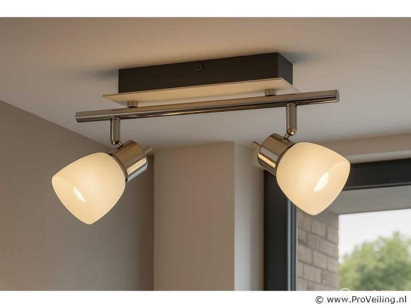 Online Veiling: 8 x LED Plafondlamp – 2 Spots – 2 x 4W – ..., Nieuw