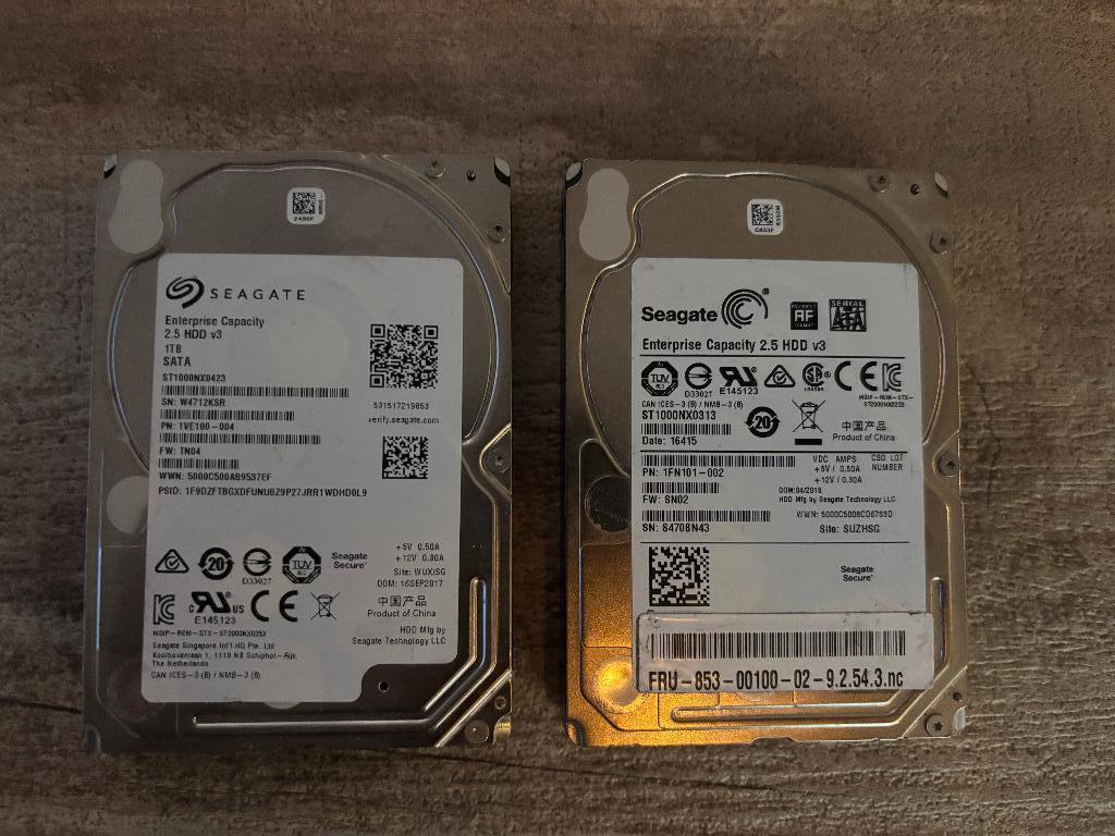 Seagate Enterprise Capacity 1Tb 2,5Inch harddisk, Intern, Gebruikt, Ophalen of Verzenden, Seagate