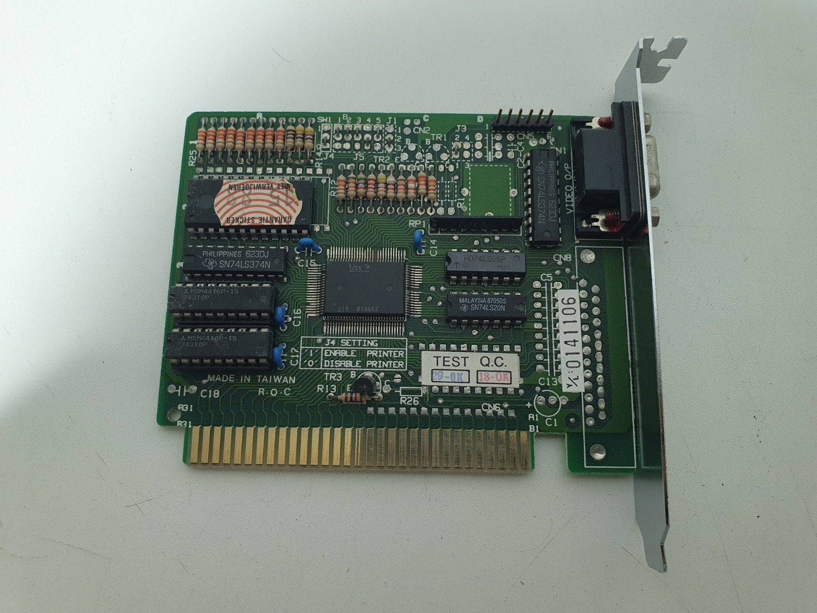 Vintage 8-bit ISA Videokaart (CGA/MGA/Hercules) – VDL 215, Computers en Software, Ophalen of Verzenden, ., ., .