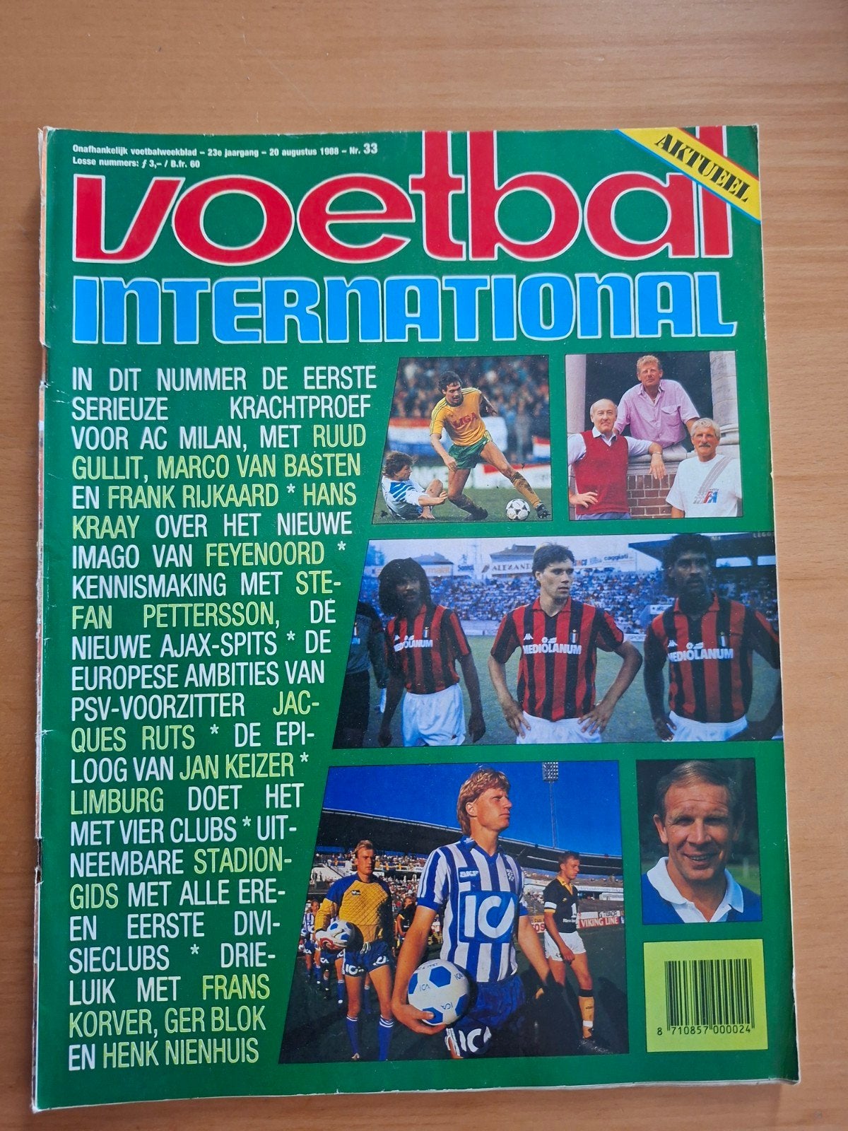 Voetbal International - 20 augustus 1988 - Nr. 33, Ophalen of Verzenden, Gelezen, Sport en Vrije tijd
