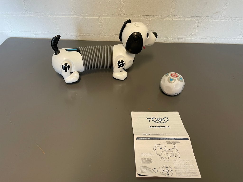 YCOO Robo Dackel R - Interactieve Robot Hond, Ophalen, Zo goed als nieuw, Elektronica, Met geluid