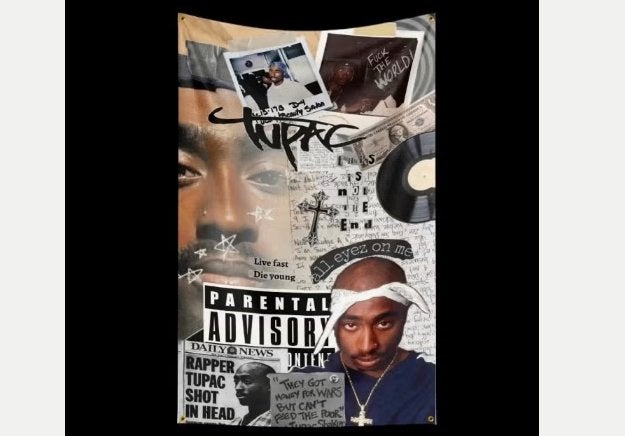 Grote vlaggen 2pac / Tupac Shakur (150x90cm), Ophalen of Verzenden, Nieuw