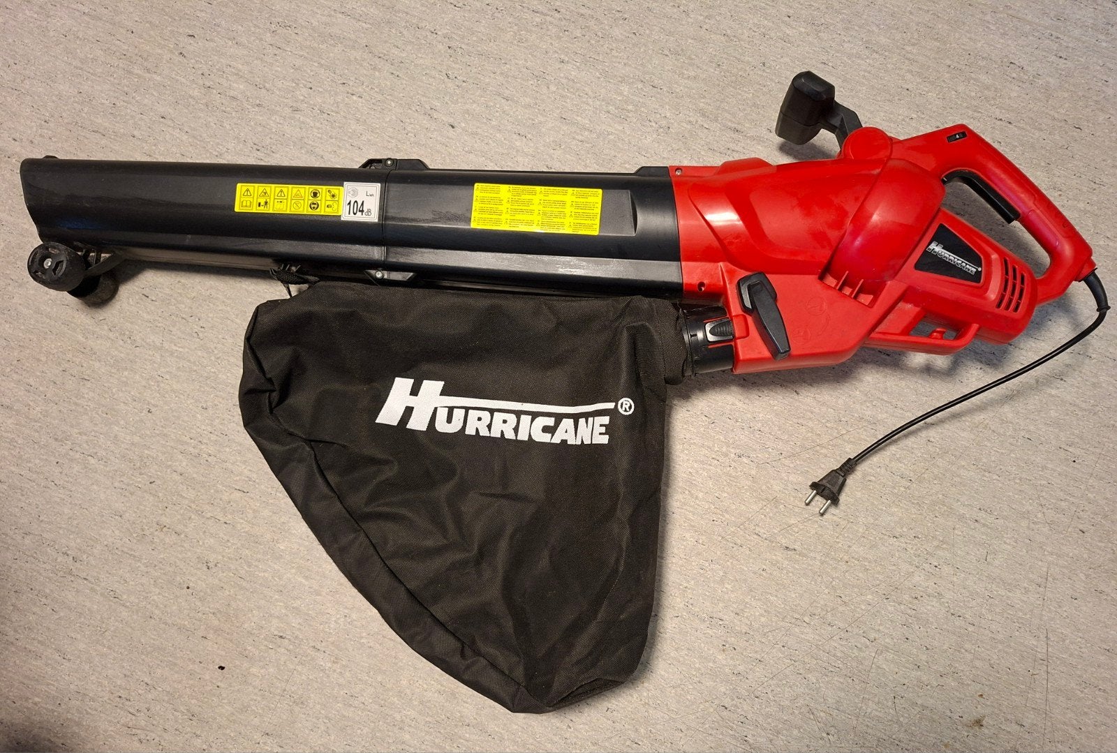 Hurricane HLS-I-300.1 Elektrische Bladblazer & Bladzuiger, Ophalen, Elektrisch
